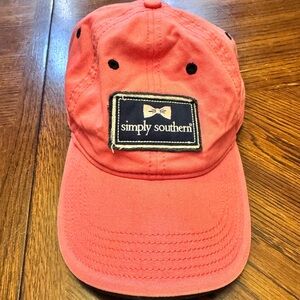 Simply Southern Coral Cap with Navy Patch